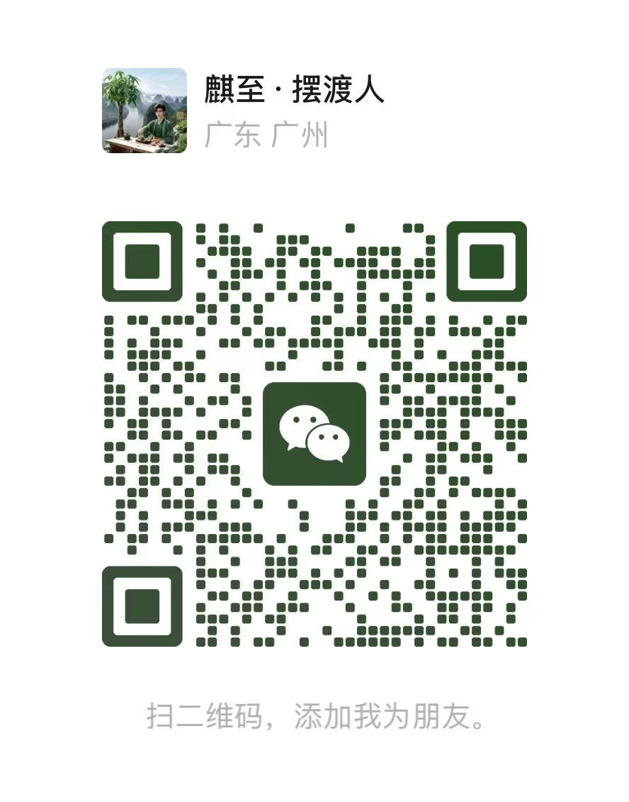 麒至 · 摆渡人的微信二维码，扫码可自愿添加好友